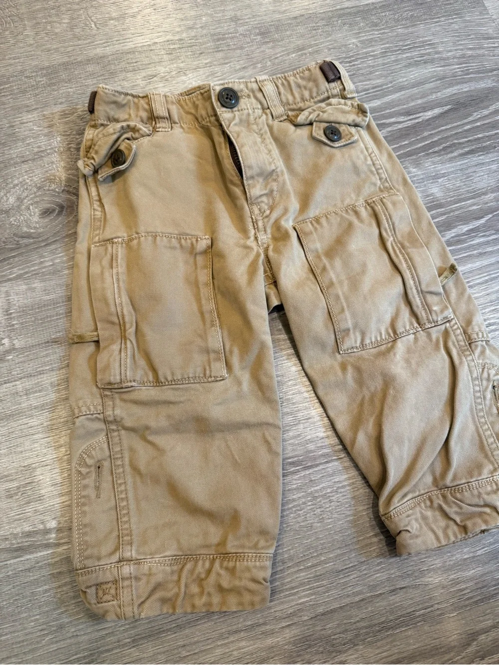 Baby Gap Toddler Beige Tan Cargo Pants Size 18-24 Months